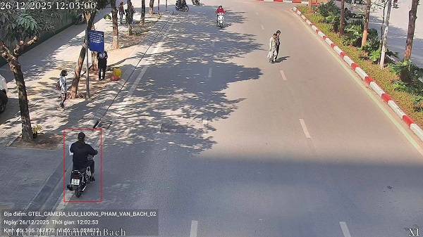 Motorbike owner fined remotely in Hanoi. Photo: Traffic Police Department