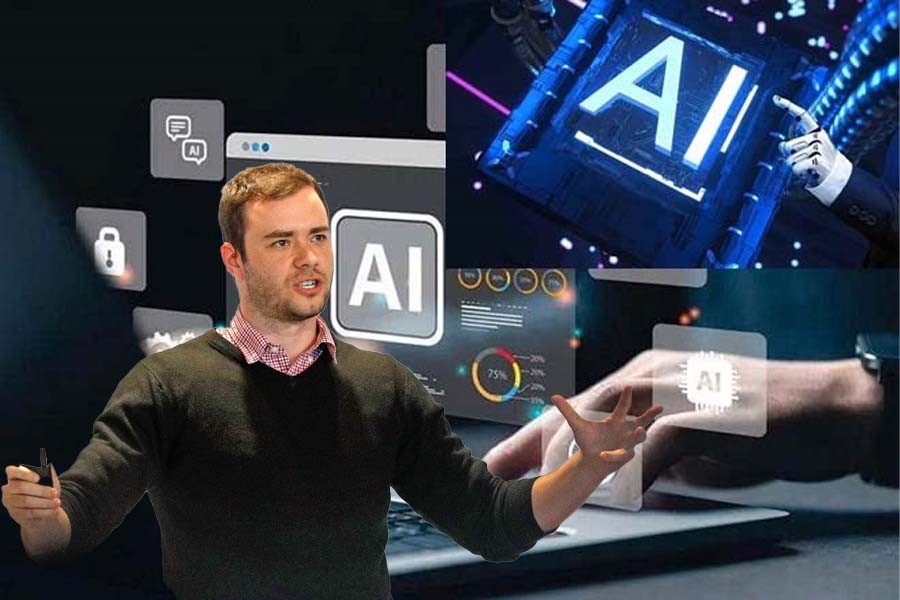 Incluso los principales expertos se sienten atrasados ante la IA, cuando los humanos tienen que aprender a trabajar con maquinas en lugar de solo programar tradicionalmente. Grafico: Cat Tien