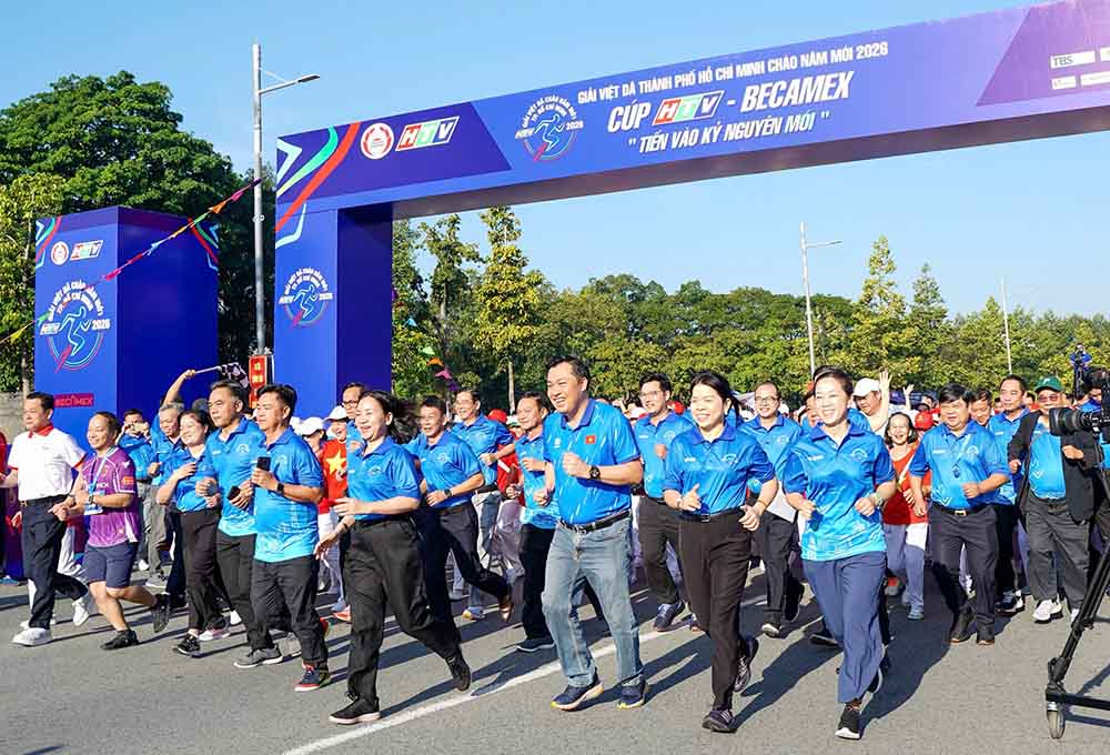 Exciting Ho Chi Minh City Cross Country Tournament to welcome the New Year 2026 - HTV Cup - Becamex. Photo: Ho Chi Minh City Department of Culture and Sports