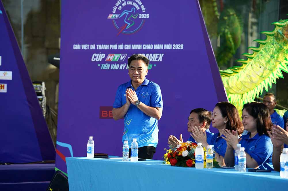 Ong Nguyen Loc Ha - Uy vien Ban Thuong vu Thanh uy, Pho Chu tich Thuong truc UBND TPHCM du le khai mac. Anh: So VHTT TPHCM