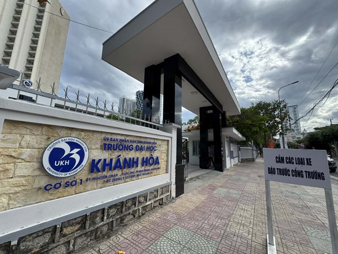 Facility 1 at No. 1 Nguyen Chanh - No. 5 Tran Hung Dao of Khanh Hoa University. Photo: Huu Long