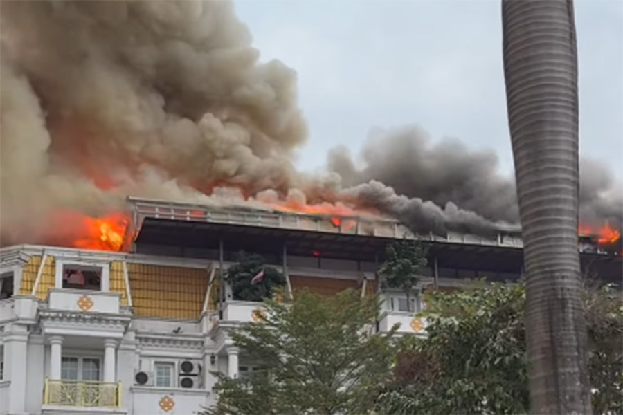 화재 현장. 사진: 호앙선