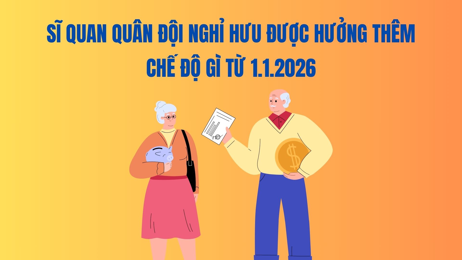 What additional regimes can retired military officers enjoy from January 1, 2026