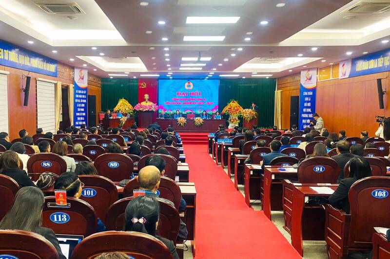 Opening of the XVI Son La Provincial Trade Union Congress, term 2025-2030. Photo: Truong Son