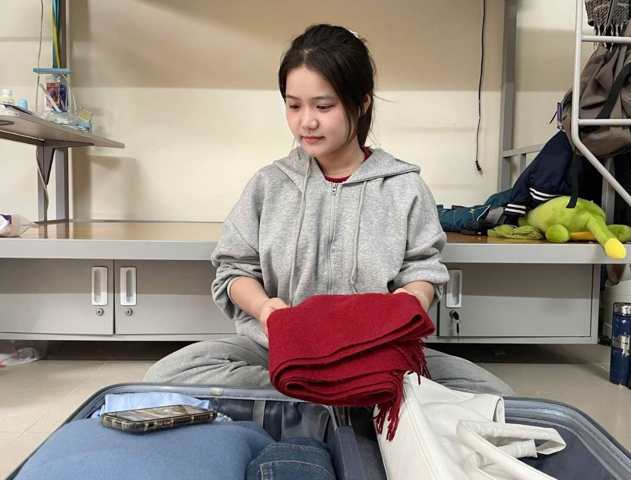 Chuyen di Moc Chau dau nam cua Thu Hien khong chi la dip de vui choi ma con la luu giu ki niem cung ban be. Anh: Nhan vat cung cap 