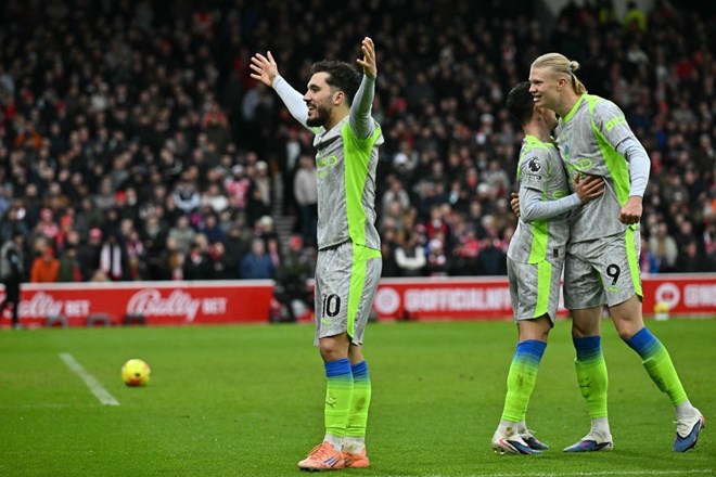 Man City is showing high form in the Premier League. Photo: AFP