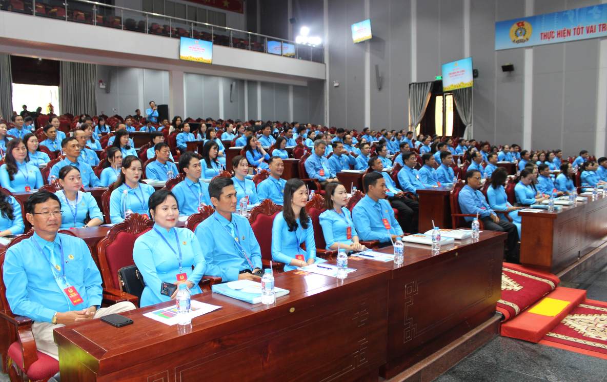 Cac dai bieu du Dai hoi Cong doan tinh Ca Mau lan thu I, nhiem ky 2025 -2030. Anh: Ta Quang