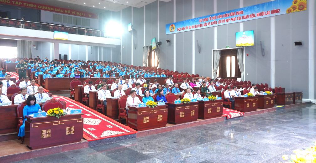 Cac dai bieu du Dai hoi Cong doan tinh Ca Mau lan thu I, nhiem ky 2025 -2030. Anh: Ta Quang