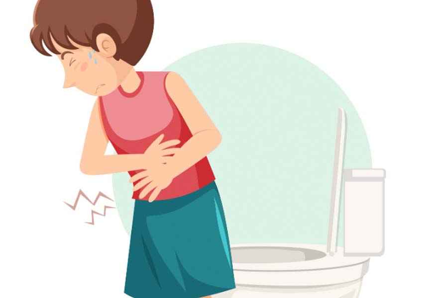 Going to the toilet immediately after eating and warnings about gut health. Graphics: Thien Nhan