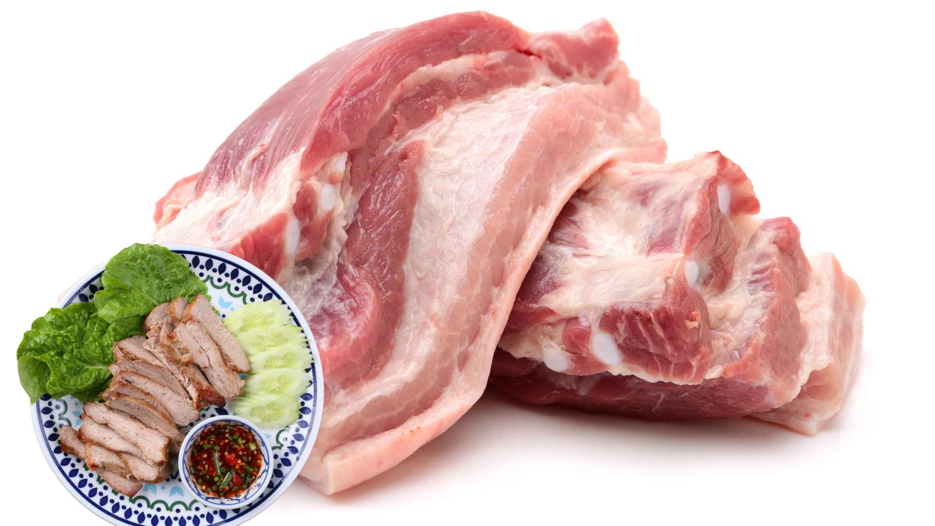 Las personas con enzimas hepaticas elevadas deben comer carne de cerdo de 2 a 3 veces por semana. Foto grafica: Huong Son