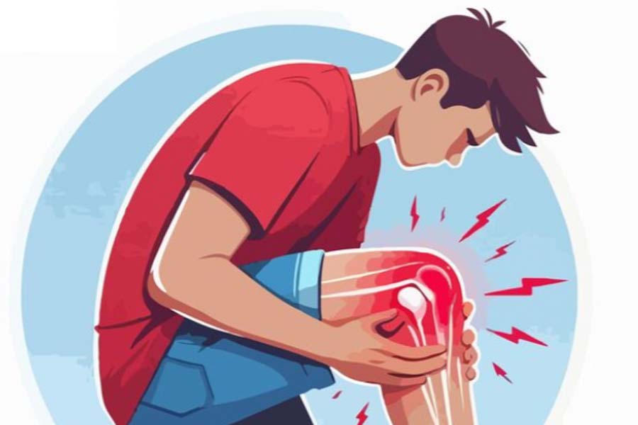 Knee pain when it's cold and signs the body should not ignore. Graphics: Thien Nhan