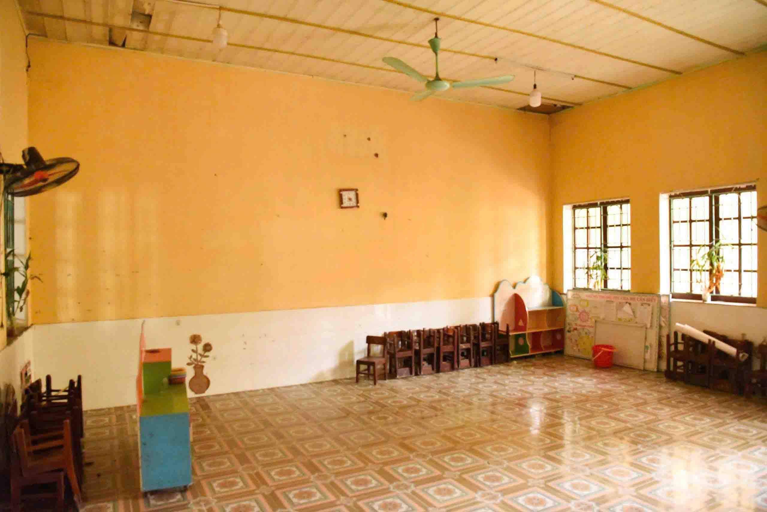 A small, degraded kindergarten in Bac Ninh