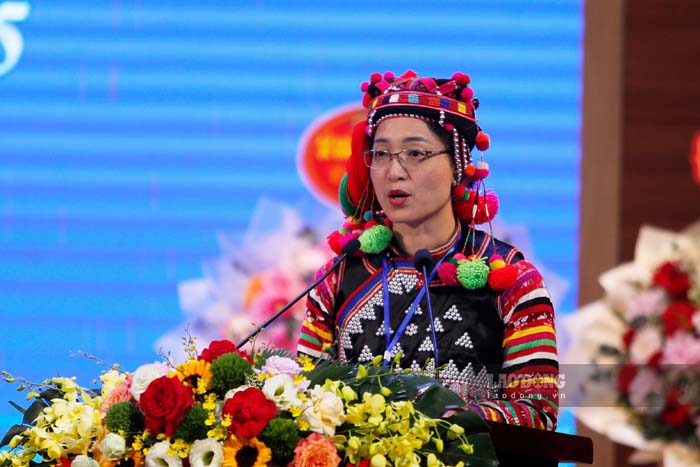 Ms. Po Dieu Ninh - Chairwoman of Dien Bien Provincial Women's Union for the term 2025-2030. Photo: Quang Dat