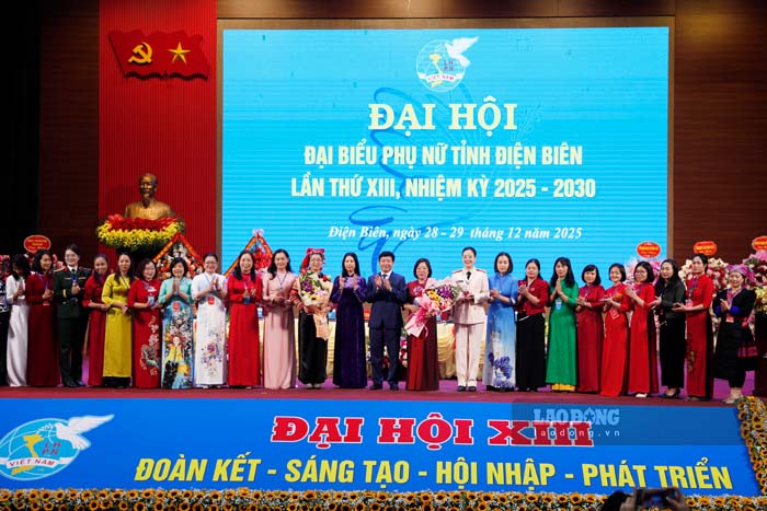 Ban Chap hanh Hoi LHPN tinh Dien Bien lan thu XIII, nhiem ky 2025 -2030. Anh: Quang Dat
