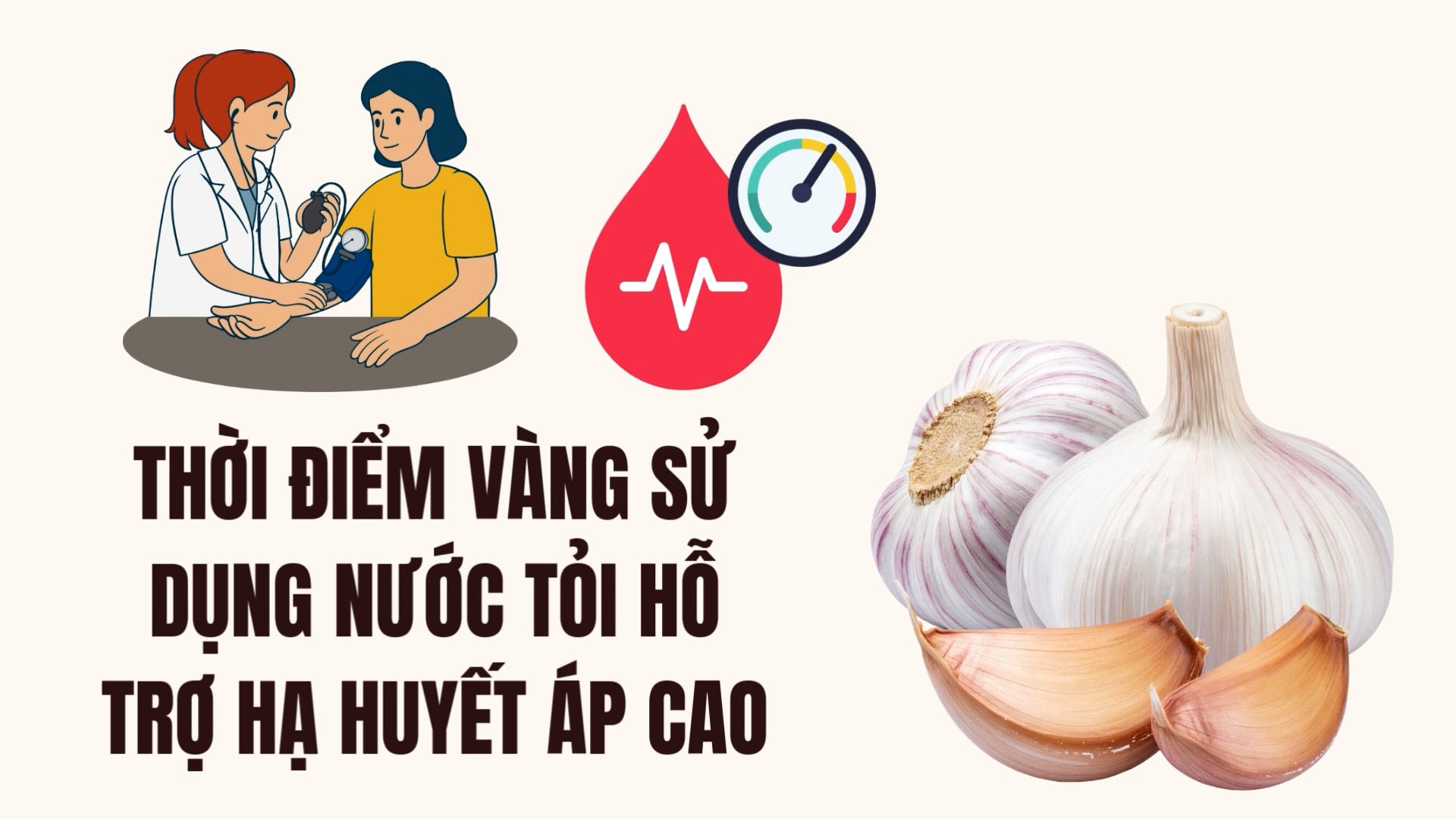 El momento dorado para usar agua con ajo para ayudar a bajar la presion arterial alta