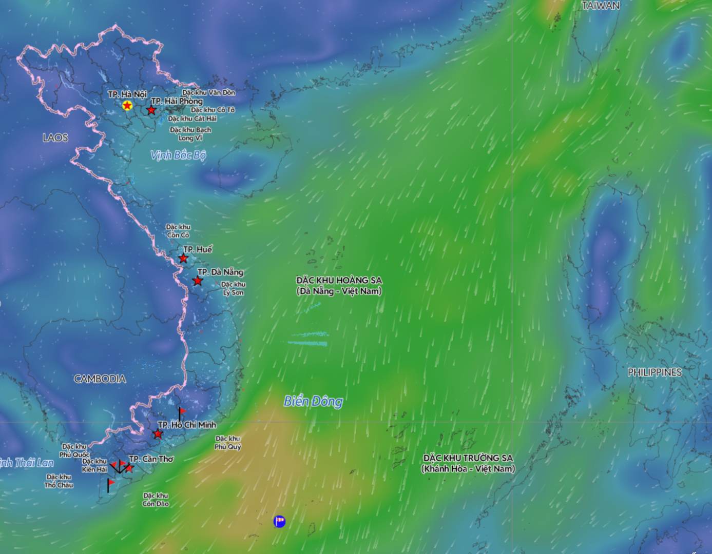 일부 해역에서 북동 몬순이 불리한 날씨를 유발할 것으로 예상됩니다. 출처: 베트남 재해 감시 시스템