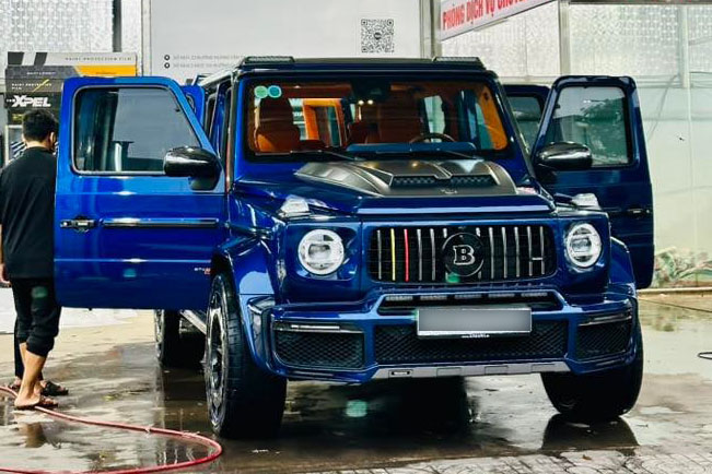 Brabus 800 Widestar - a complete tuning version manufactured by Brabus on the Mercedes-AMG G63 platform rarely appears in Vietnam. Photo: Huy Tung