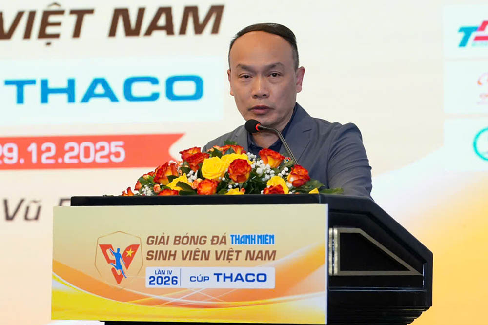 Tong Thu ki VFF Nguyen Van Phu phat bieu. Anh: Doc Lap