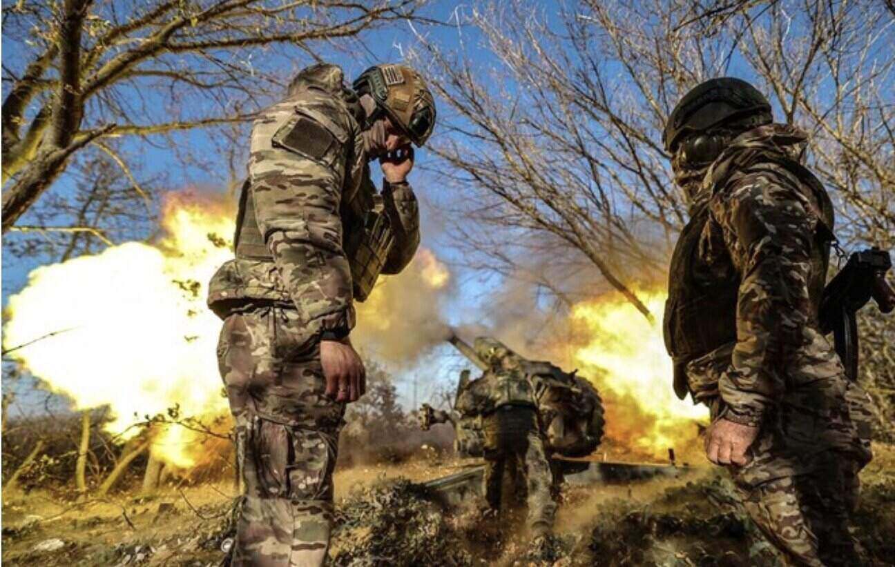 Russian firepower targets Ukrainian forces in Donbass. Photo: TASS