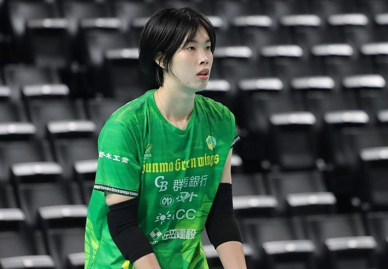 Volleyball main attacker Tran Thi Thanh Thuy. Photo: Gunma Green Wings