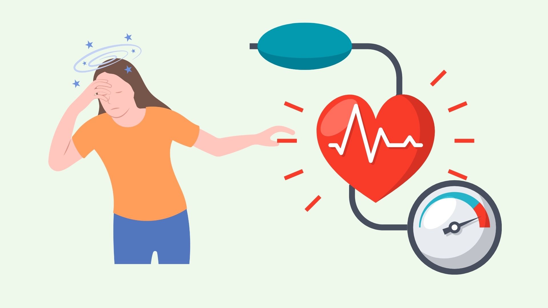 Reasons for lowering blood pressure when standing up. Graphics: Linh Dan