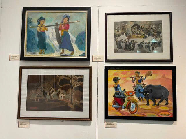 Cac tac pham: “Mung dam cuoi Xa pho”, “Hai em be Thai o Muong Pon”, “Ngay moi cua vo chong H’Mong”, “Vui trong hoi ruou can (E De)”,... khong chi la phong canh, do la khong gian van hoa, con nguoi va thien nhien hoa quyen lam mot. Anh: Quynh Mai 