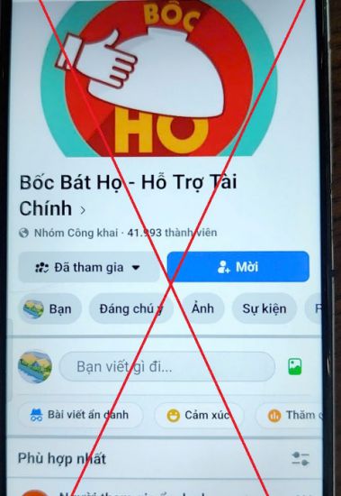 Hội nhóm cho vay lãi nặng trên mạng. Ảnh: Công an Hà Nội