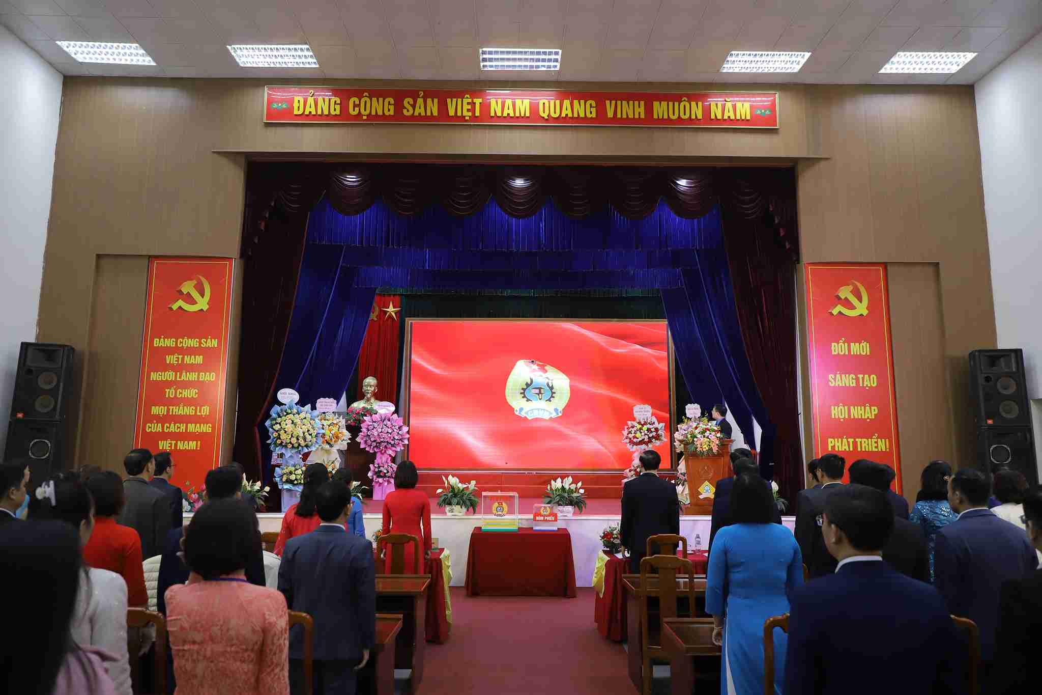 Toan canh Dai hoi Cong doan Truong Dai hoc Su pham Ky thuat Hung Yen. Anh: Truong Dai hoc Su pham Ky thuat Hung Yen