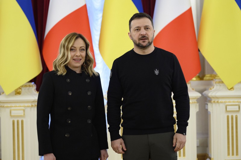 Italian Prime Minister Giorgia Meloni and Ukrainian President Volodymyr Zelensky. Photo: Office of the President of Ukraine