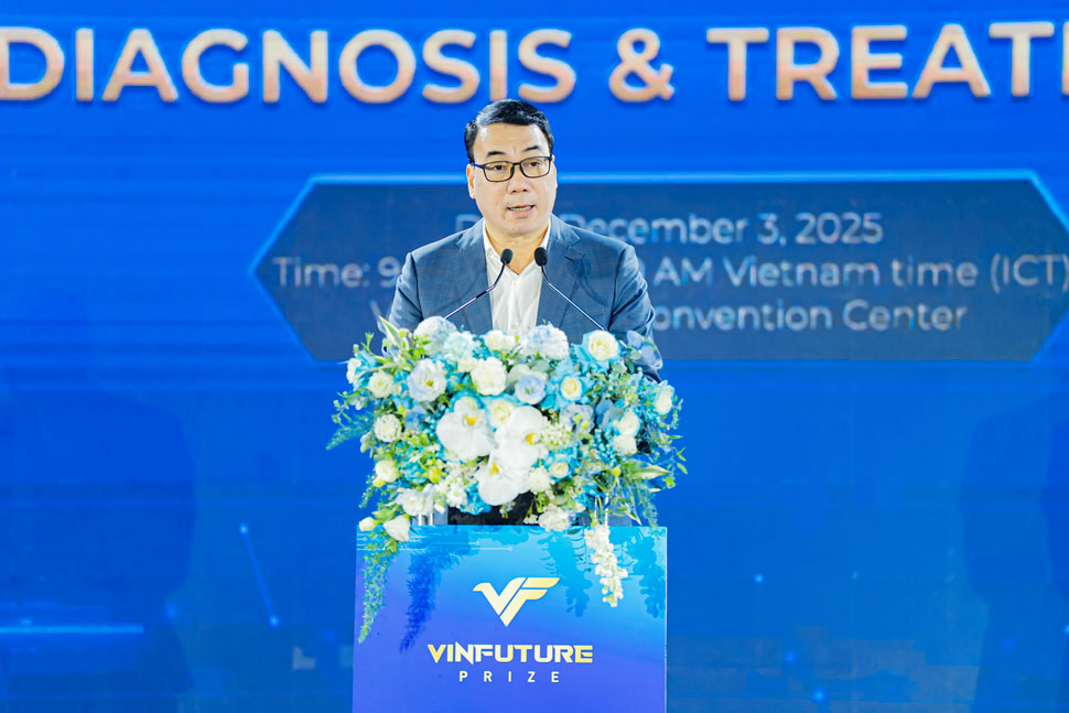 Ong Nguyen Ngo Quang - Cuc truong Cuc Khoa hoc Cong nghe va Dao tao (Bo Y te) phat bieu tai chuong trinh. Anh: Hao Thien