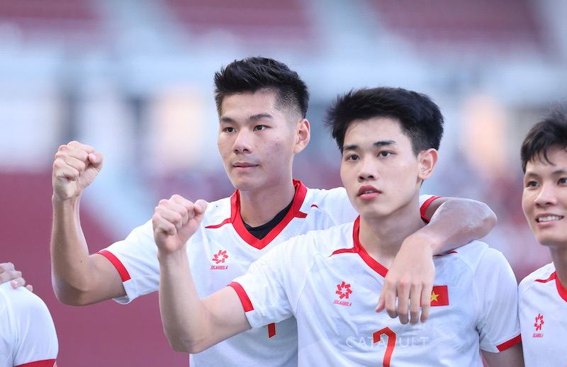 U22 Vietnam meets U22 Laos at the 33rd SEA Games. Photo: VFF