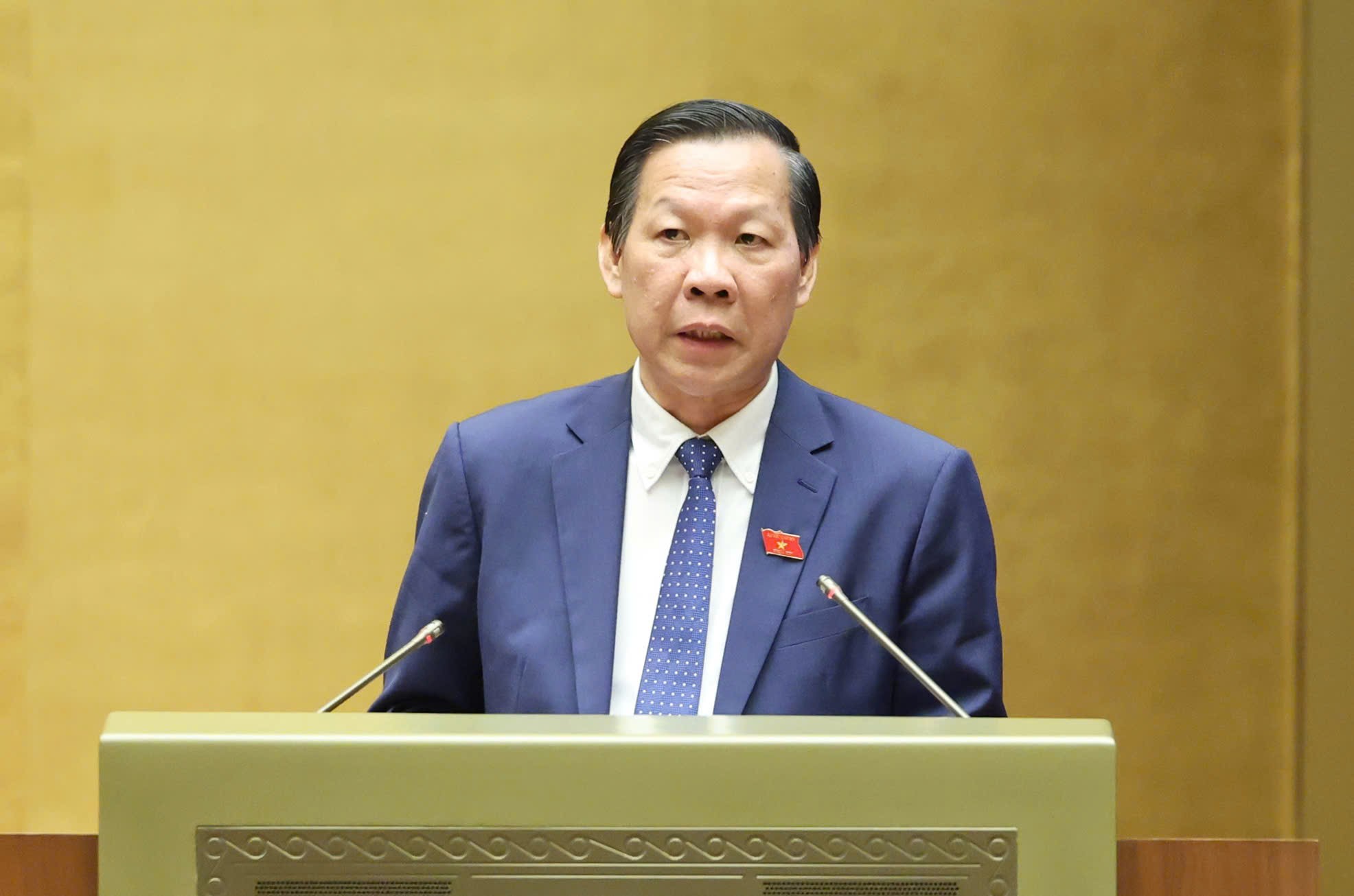 Chu nhiem Uy ban Kinh te Tai chinh Phan Van Mai. Anh: Pham Dong