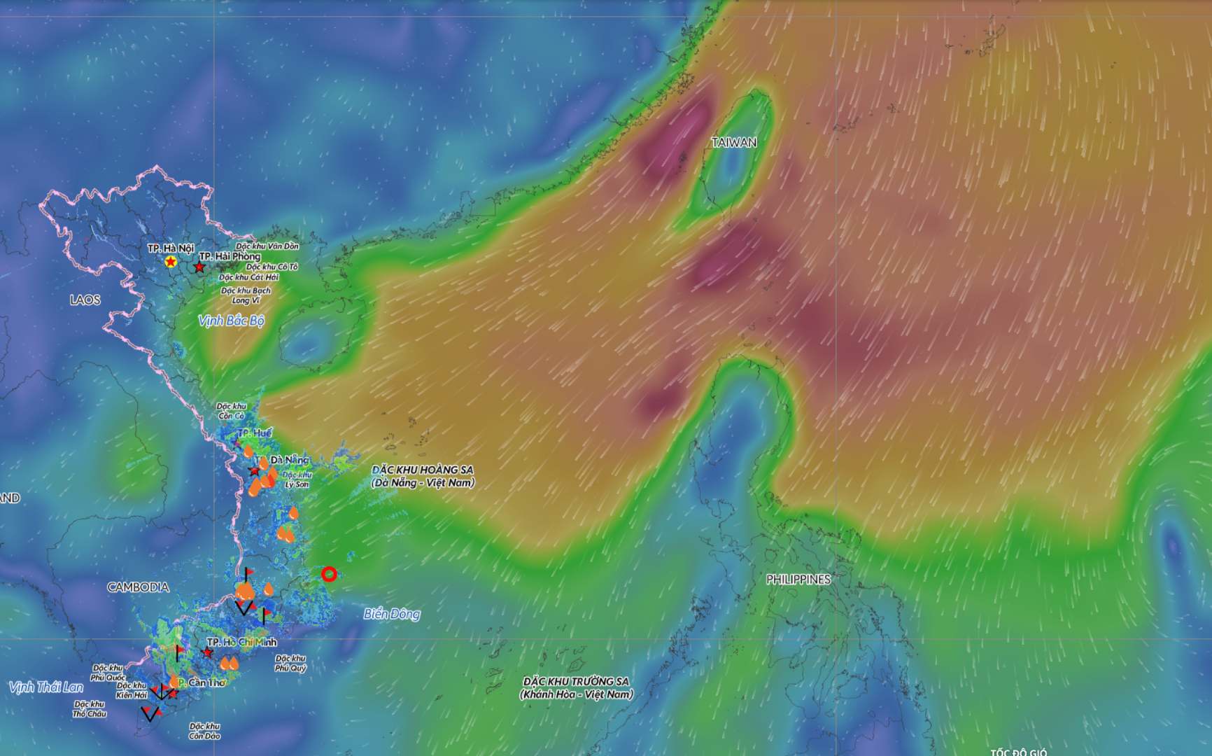 The weather in some coastal areas is unfavorable due to tropical depressions and cold air. Source: Vietnam Disaster Monitoring System