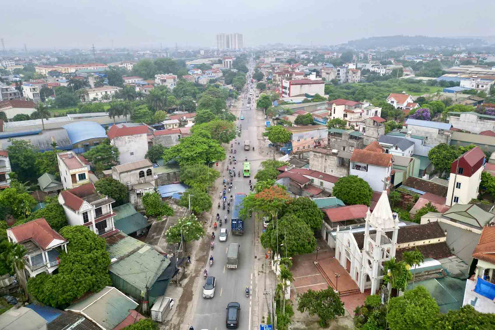 Quoc lo 6 doan qua dia ban quan Ha Dong (cu). Anh: Tat Thao 