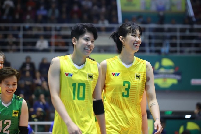 Cac doi bong o giai bong chuyen vo dich quoc gia 2025 se dau 14 tran tai vong bang. Anh: Chi Tran 