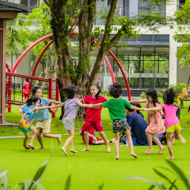 Khong gian song ly tuong tai Vinhomes Grand Park giup cu dan da dang lua tuoi tim duoc tieng noi chung. Anh: Vinhomes