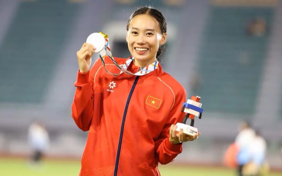 Van dong vien Hoang Thanh Giang - 7 mon phoi hop. Anh: NVCC