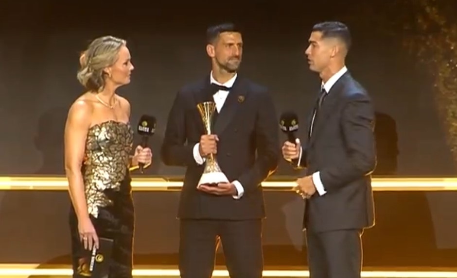 Ronaldo sees Djokovic as an example of overcoming difficulties and perseverance in sports. Photo: Cut from video