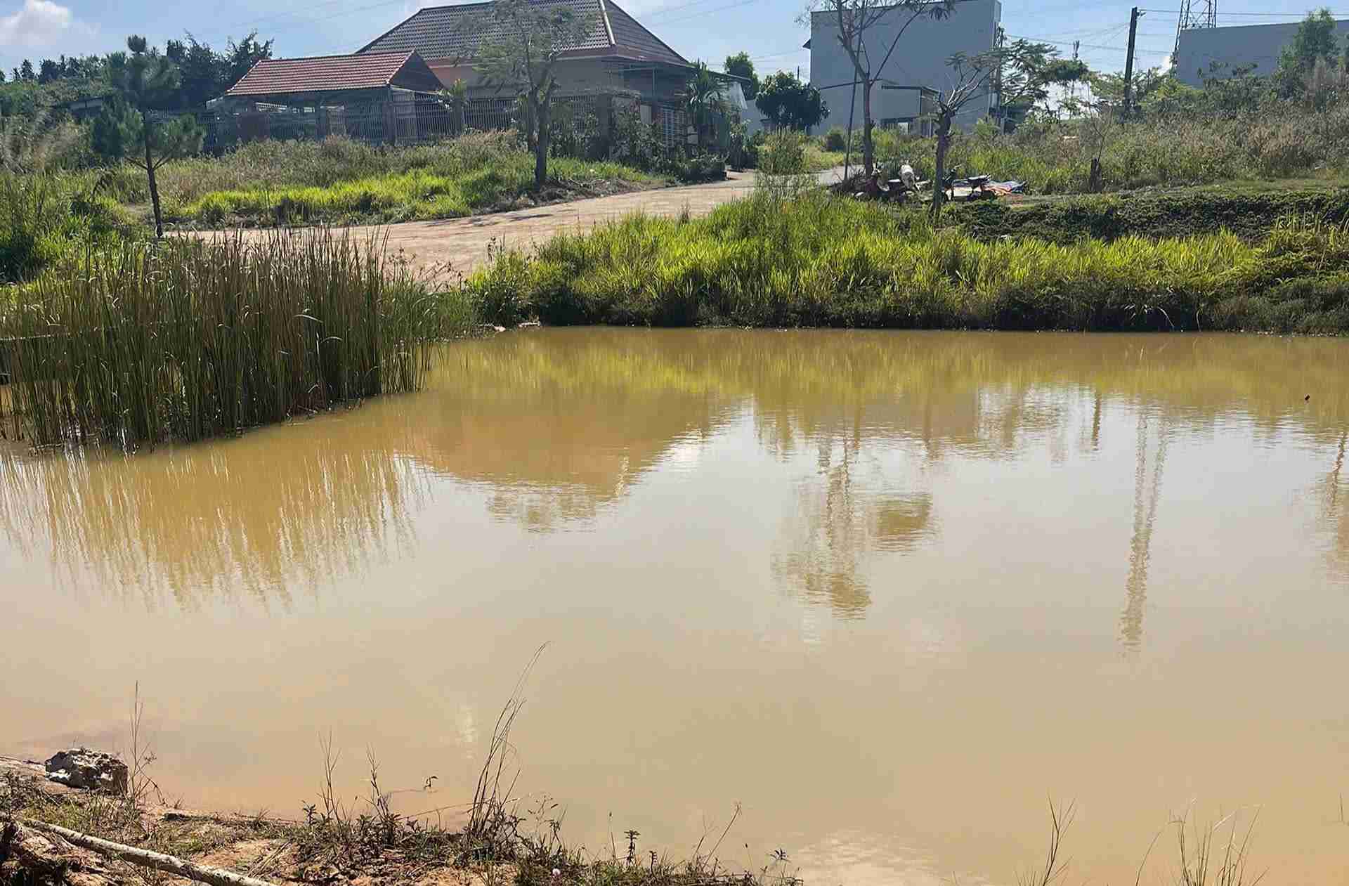 Ho nuoc noi con anh Quyen bi duoi nuoc tu vong vao ngay 21.12 vua qua. Anh: Phuc Khanh 