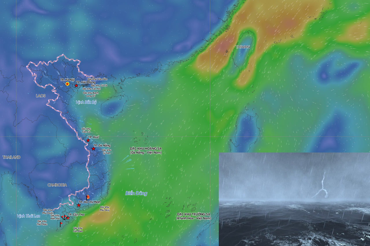 Forecast of heavy rain and thunderstorms, dangerous weather