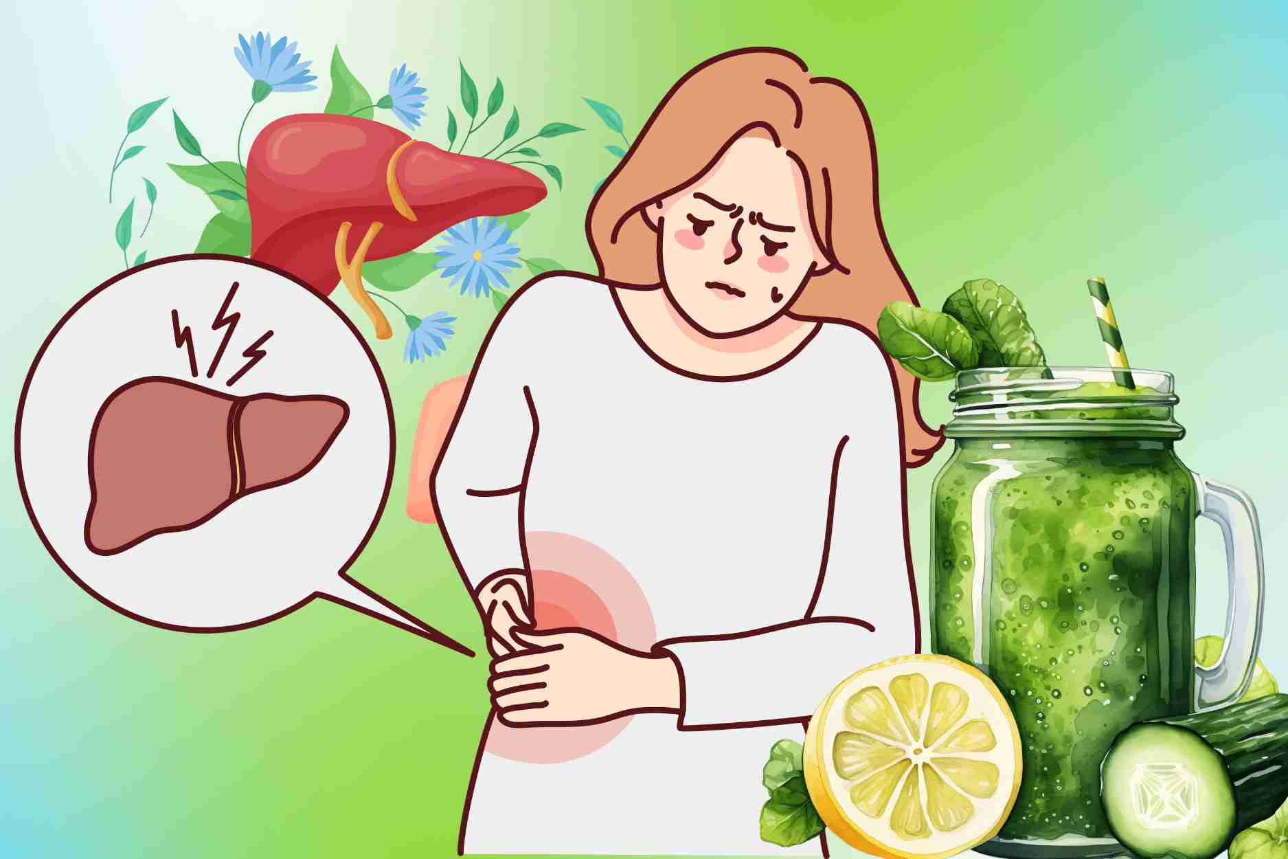 What will the liver be like when drinking detox water for many consecutive days