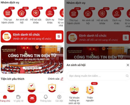 How to receive 400,000 VND of Tet gift money via VNeID. Photo: Huong Giang