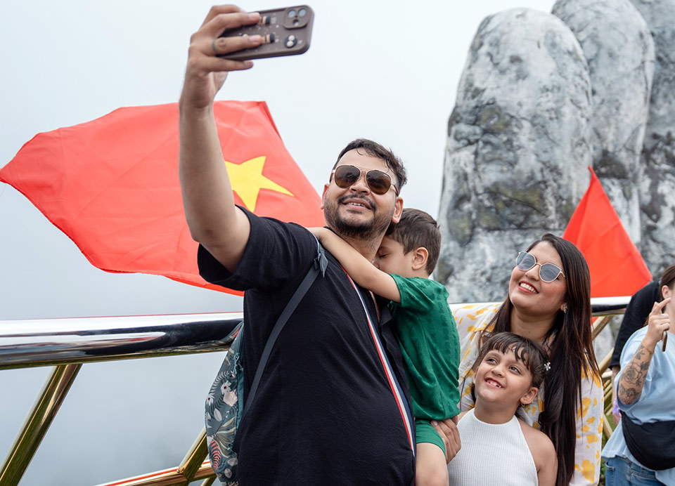 Khach quoc te den Viet Nam tang truong manh me. Anh: Thanh Son