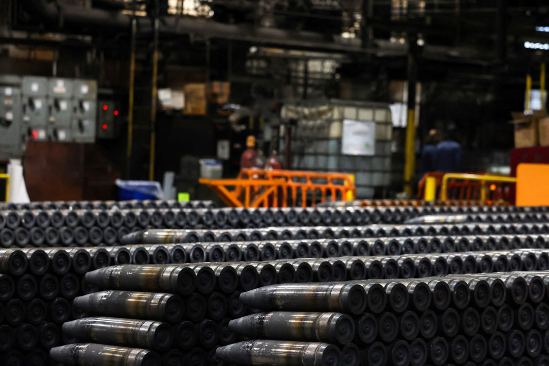 155mm artillery shells are commonly used by the US in Ukraine aid packages in 2022. Photo: AFP