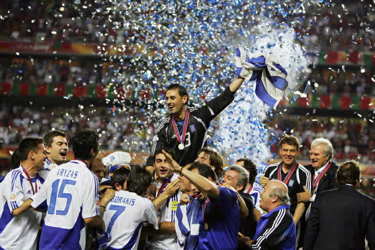 Greek football once won EURO 2004 unexpectedly, creating a "fairy tale". Photo: AFP