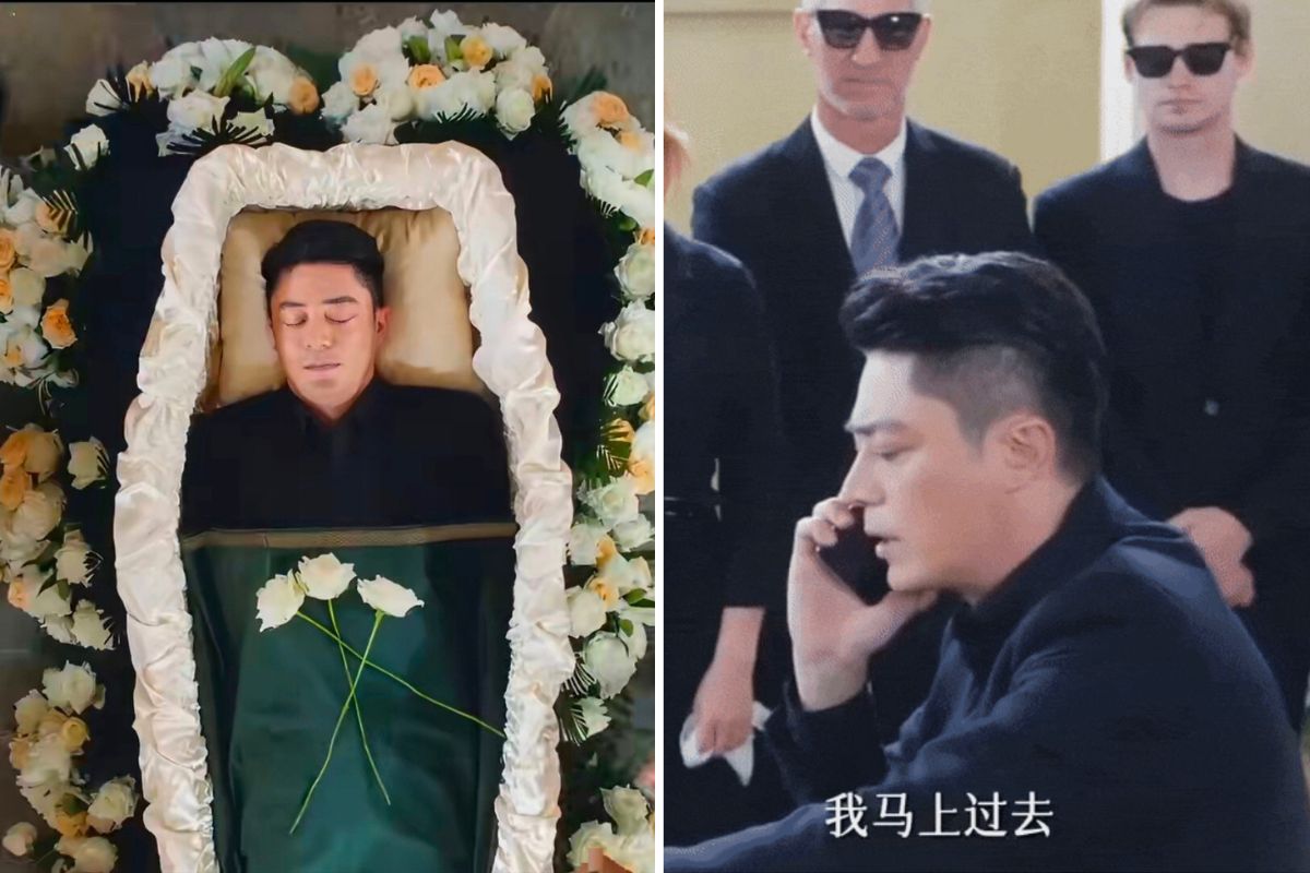 Canh Hoac Kien Hoa tu tap duot cho tang le cua chinh minh gay sot. Anh: cat tu video