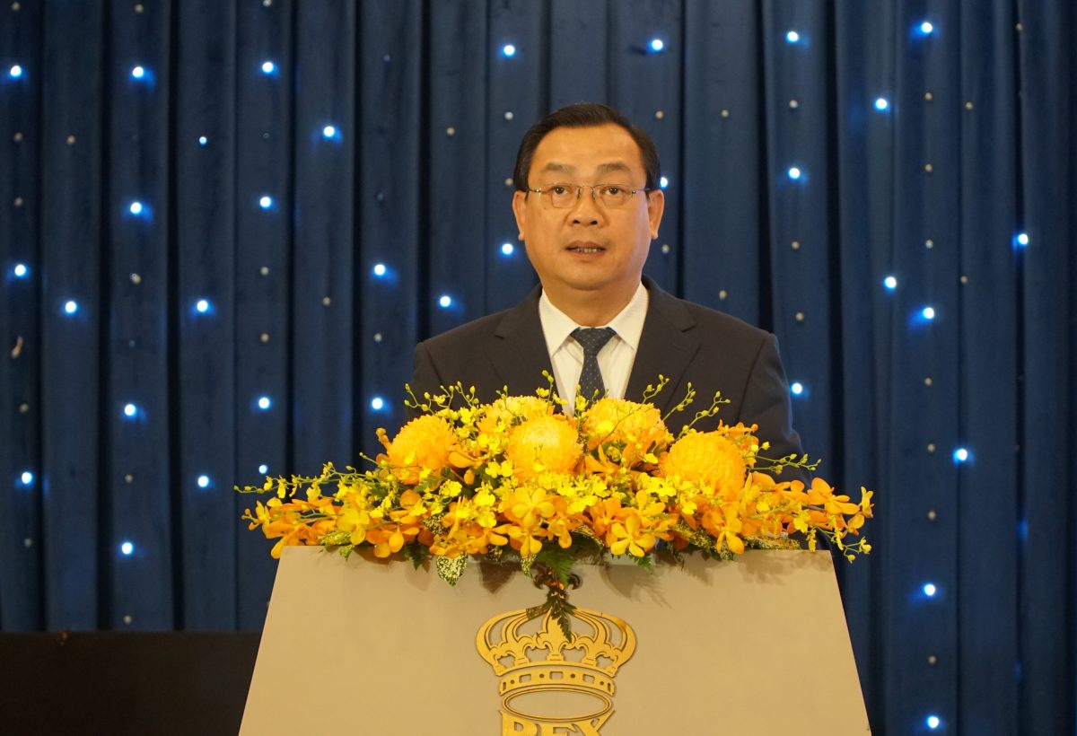 Ong Nguyen Trung Khanh - Cuc truong Cuc Du lich Quoc gia Viet Nam phat bieu tai hoi nghi. Anh: Ngoc Anh