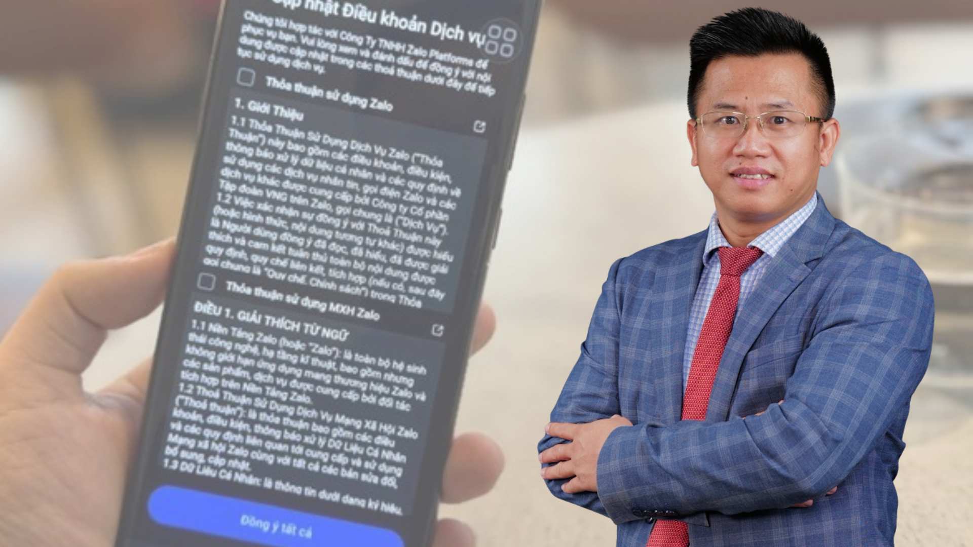 Lawyer Pho Dung said that it is necessary to require Zalo to transparentize and separate the purpose of data processing. Graphics: Thach Lam