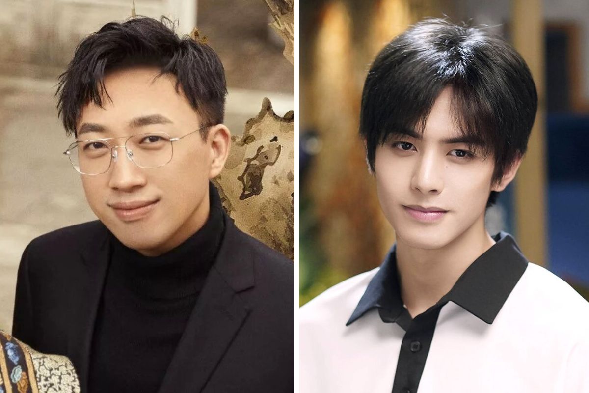 Director Vu Chinh and actor Tong Uy Long. Photo: Producer