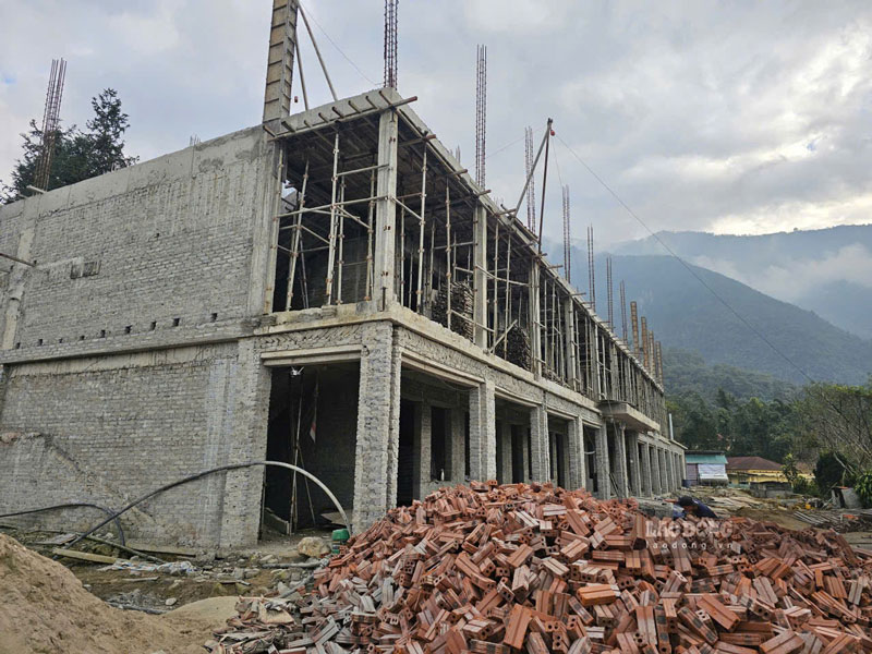 Trường Mầm non A Lù (xã Y Tý, tỉnh Lào Cai). Ảnh: Duy Dũng